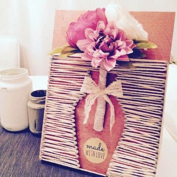 Nagelbild Blumen Made-with-love Geschenk